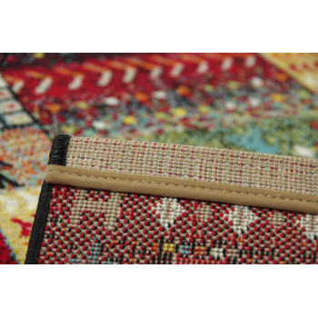 トルコ製 ウィルトン織カーペット ラグ 『イビサ』 レッド 約160×230cm 2348339 【代引き・同梱不可】 | おひさまくらぶ