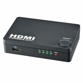 OHM 4ポート HDMIセレクター AV-S04S-K 