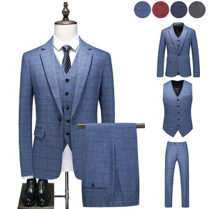 販売は超安いです 結婚式スーツ 披露宴 忘年会 出張 出勤 二次会 メンズスーツ フォーマルスーツ ビジネススーツ パーティ ジャケット おしゃれ 送料無料 チェック柄 Fcmue13 3点セット 3ピーススーツ 激安大人気 Www Nancy Bell Com