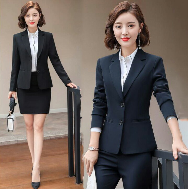 楽天市場】【送料無料】リクルートスーツ 事務服 就職活動 レディース 