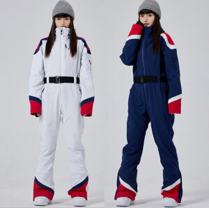 【送料無料】レディーススノーウェア 着痩せ スキーウェア 連体服 スノボーウェア 細身スノボウェア 防水 オールインワン 新作 スノーウェア スノーボードウェア 防寒 スノボー スキー 可