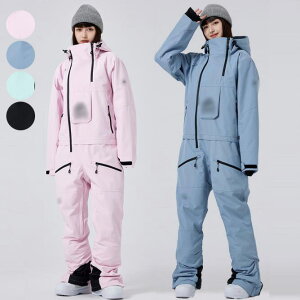 【送料無料】オールインワン スキーウェア スノーボードウェア 男女兼用 メンズスノーウェア 防寒 連体服 スノボーウェア 新作 スノボウェア 防水 スノボー スキー 可愛い スノーウェア ペ