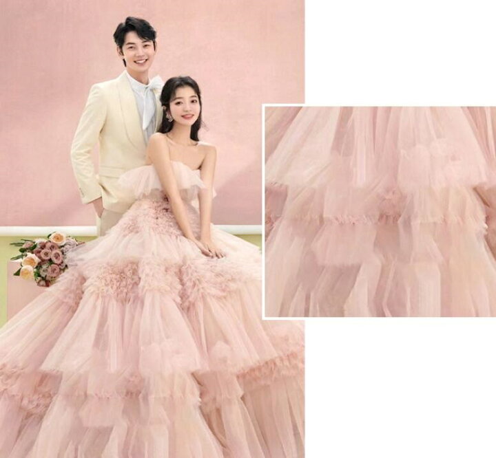 チュールドレス ウエディングドレス カラードレス ロケーションフォト  