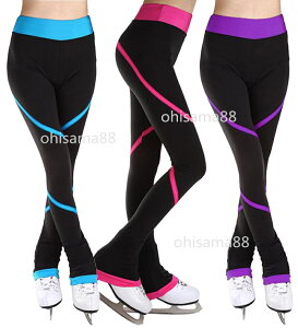 【送料無料】タイツ 練習着 スケートパンツ フィギュアスケート アイスフィギュアスケートウエア レギンス アイスパンツ フィギュアスケートパンツ スケートウエア 練習衣装 子供 大人 ト