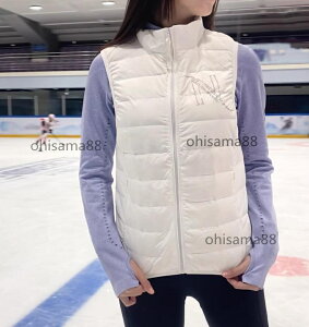 【送料無料】ダウンベスト フィギュアスケート衣装 トップス 長袖 単品 ジャケット 中綿 立ち襟 アイス上着 秋冬 練習衣装 女性 ブラウス 優しい トレーニング 大人 細身 フィギュアスケー