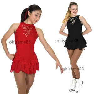 【送料無料】フィギュアスケート衣装 子供 大人 ダンスドレス ワンピース アイススケートウェア 可愛い スケート衣装 アイスダンス レッスン用 スケートドレス アイスダンス 専用レオター