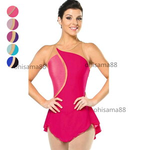 【送料無料】フィギュアスケート衣装 練習着 可愛い レッスン用 競技着 ドレス スタンダード 演出用 舞台 スケートドレス 袖なし スケート衣装 女の子 アイス衣装 子供 大人 専用レオタード