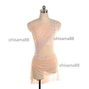 【送料無料】スケートドレス アイス衣装 キラキラ アイススケートドレス 競技着 袖なし アイスダンス ドレス 可愛い 練習着 フィギュアスケート衣装 子供 大人 専用レオタード 試験 スタン