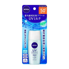 《花王》 ニベアサン　プロテクトウォーターミルク マイルド　30ml　SPF50+/PA+++　顔・からだ用 返品キャンセル不可