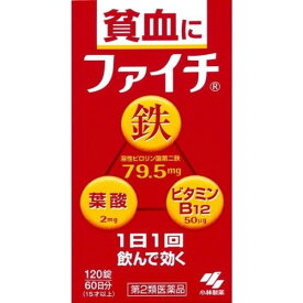 【第2類医薬品】《小林製薬》 ファイチ 120錠 (貧血改善薬) ★定形外郵便★追跡・保証なし★代引き不可★