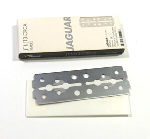 ゾーリンゲン ジャガー(独)カミソリORKA-62mm 替刃10枚 プラチナコーティングステンレス “プツンと2枚に!スーパーシャープ エコブレード”【郵パケット便送料無料】