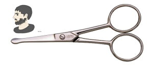 ゾーリンゲン ゲーゾル GOSOL (独)ヒゲ・鼻毛・耳毛はさみ11cm(直)思い通りのお手入れ!【ゆうパケット便送料無料】