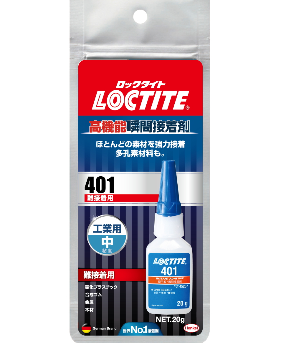 ロックタイト(LOCTITE)  高機能瞬間接着剤 <br>401　難接着用 20g LIC-401