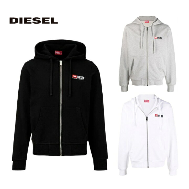 楽天市場】ディーゼル ロゴ プリント ジップ パーカー S-GINN-HOOD-ZIP 