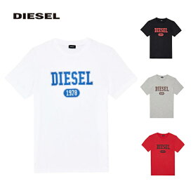 ディーゼル メンズ クルーネック Tシャツ ひび割れ加工 T-DIEDOR-K46 A03824-0GRAI DIESEL メンズ レディース 男女兼用