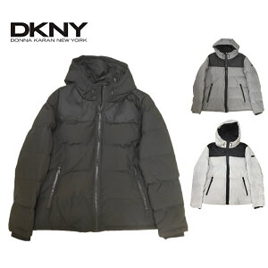 �_�i �L������ �j���[���[�N�� DKNY �A�E�^�[ ARCTIC CLOTH MIXED PUFFER JACKET DX9MN802 �����Y �_�E�� �� �O���[ ��