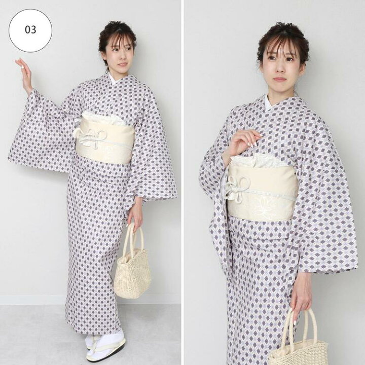 楽天市場】木綿 着物 単衣 綿 プレタ M/Lサイズ 全16柄 きもの キモノ 