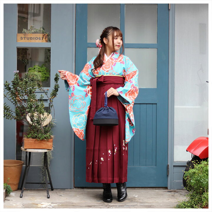 楽天市場】袴 刺繍袴 単品 レディース 卒業式 袴 桜 椿 刺繍入り 全5色 