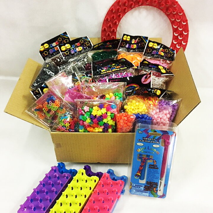 楽天市場 あす楽 送料無料 ルームバンド スペシャルbox Loombands 可愛いカラフルバンド セット レインボールーム Funloom 対応 ゴム ファンルーム ブレスレット バンド キット アクセサリー パーツ カラー カラフル チャーム ビーズ 玩具 おもちゃ キッズ