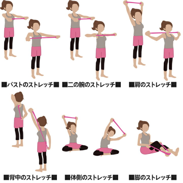 楽天市場 送料無料 あす楽 ストレッチチューブ 肩こり爽快くん ストレッチグッズ ストレッチ チューブ 肩こり 解消グッズ 肩凝り ストレッチゴム トレーニングチューブ エクササイズチューブ エクササイズ トレーニング 肩甲骨 筋トレ 健康器具 二の腕 健康グッズ