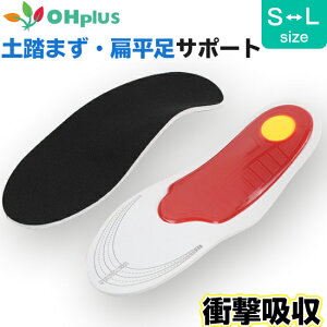 土踏まずサポートインソール S-L サイズ調整可能 土踏まず インソール 中敷き レディース 女性用 靴底 クッション パッド アーチサポート アーチサポーター 扁平足 足裏 痛み 足底筋膜炎 衝