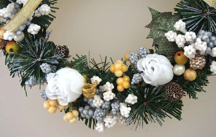楽天市場 クリスマスリースcmホワイトゴールド 玄関 部屋 北欧 あす楽 ナチュラル 手作り 上品 高級 豪華 白 金 ラメ キラキラ おしゃれ 飾り 装飾 かわいい ドア 壁掛け ハンガー 天然素材 花 造花 ベル インテリア ギフト プレゼント クリスマスリース 国内生産 楽天市場 クリスマスリースcmホワイトゴールド 玄関 部屋 北欧 あす楽 ナチュラル 手作り 上品 高級 豪華 白 金 ラメ キラキラ おしゃれ 飾り 装飾 かわいい ドア 壁掛け ハンガー 天然素材 花 造花 ベル インテリア ギフト プレゼント クリスマスリース 国内生産