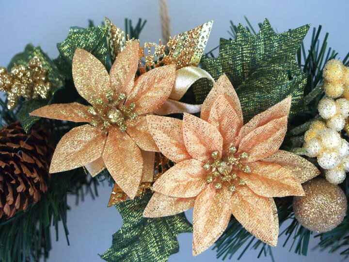 楽天市場 クリスマスリース30cmゴールド 玄関 部屋 北欧 ナチュラル 手作り 上品 高級 豪華 金 おしゃれ 飾り 装飾 かわいい ドア 壁掛け ハンガー アートフラワー 天然素材 花 造花 マグノリア ポインセチア リボン ベル インテリア ギフト プレゼント クリスマスリース 楽天市場 クリスマスリース30cmゴールド 玄関 部屋 北欧 ナチュラル 手作り 上品 高級 豪華 金 おしゃれ 飾り 装飾 かわいい ドア 壁掛け ハンガー アートフラワー 天然素材 花 造花 マグノリア ポインセチア リボン ベル インテリア ギフト プレゼント クリスマスリース