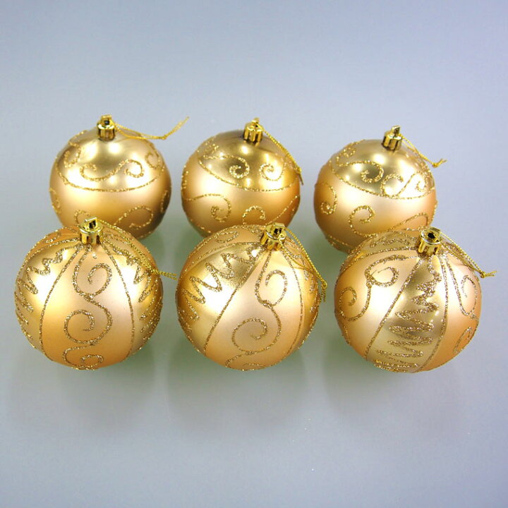 ８０ｍｍクリスマスオーナメントボール６個セット クリスマスツリー M レッド ゴールド ブラウン 大きい オーナメントセット ボール 北欧 おしゃれ 豪華 高級 上品 飾り 飾り付け 装飾 キラキラ オーナメントセット クリスマス専門店 Kobe Craft クリスタムズ装飾の