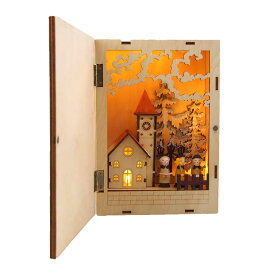 【マラソン限定最大2000円OFFクーポンあり】LEDウッドライトジオラマ聖歌隊クリスマスブック クリスマス おしゃれ かわいい 北欧 木製 ナチュラル 温かい 卓上 テーブル 飾り LEDライト インテリア ディスプレイ アンティーク デコレーション