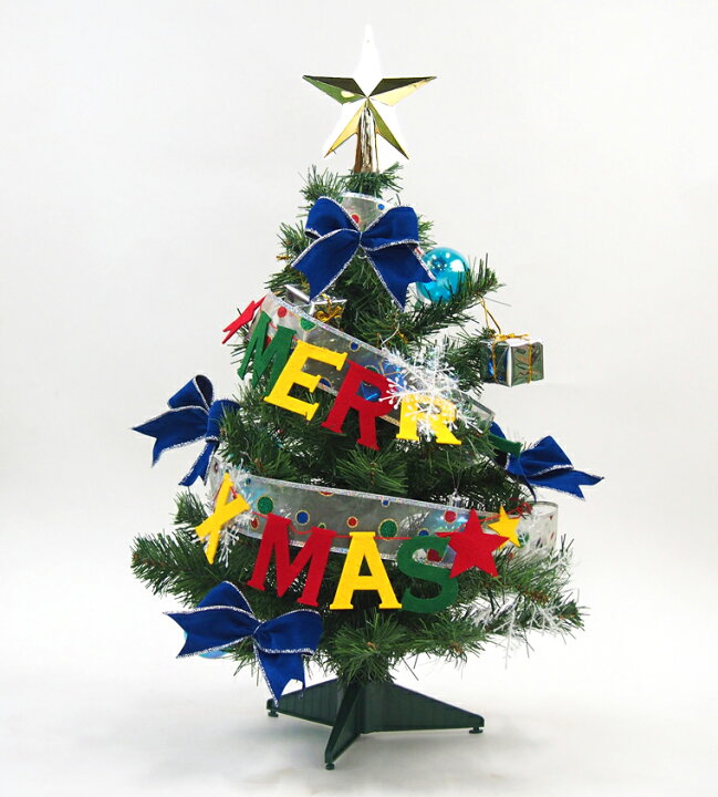 楽天市場 ミニクリスマスツリーセット60cmブルー 卓上 置物 テーブル 北欧 おしゃれ かわいい オーナメントセット 装飾 飾り ツリートップ ギフト ミニツリー クリスマスツリーセット スノーフレーク リボン 飾り付け インテリア パーティー プレゼント ファミリー