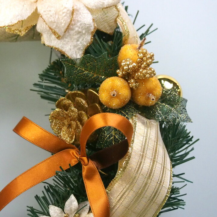 楽天市場】クリスマスリース40cmゴールド 玄関 部屋 北欧 大きい 大きめ ナチュラル 手作り 金 上品 高級 豪華 おしゃれ 飾り 装飾 かわいい ドア 壁掛け ハンガー アートフラワー 天然素材 花 造花 ポインセチア ベル 鐘 インテリア ギフト プレゼント クリスマスリース ... 楽天市場】クリスマスリース40cmゴールド 玄関 部屋 北欧 大きい 大きめ ナチュラル 手作り 金 上品 高級 豪華 おしゃれ 飾り 装飾 かわいい ドア 壁掛け ハンガー アートフラワー 天然素材 花 造花 ポインセチア ベル 鐘 インテリア ギフト プレゼント クリスマスリース ...
