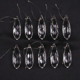 【楽天イーグルス感謝祭 当店最大P15倍】アクリルドロップクリスマスオーナメント クリア10個セット クリスマス クリスマスオーナメント オーナメント 透明 北欧 アンティーク おしゃれ かわいい 小物 雑貨 飾り付け 飾り クリスマスツリー 綺麗 お買得