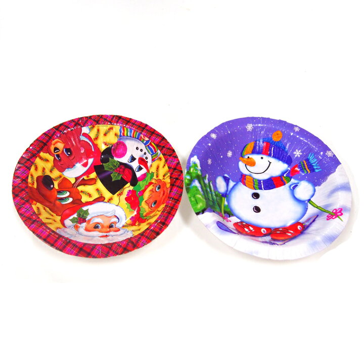 楽天市場 クリスマスパーティー紙食器6枚セット サンタファミリー スノーマン F4 イベント パーティー セット 食卓 食器 皿 おしゃれ かわいい キッズ 子供 使い捨て ペーパー 紙食器 テーブルウェア ランチ ディナー 誕生日 記念日 クリスマスツリー 業務用