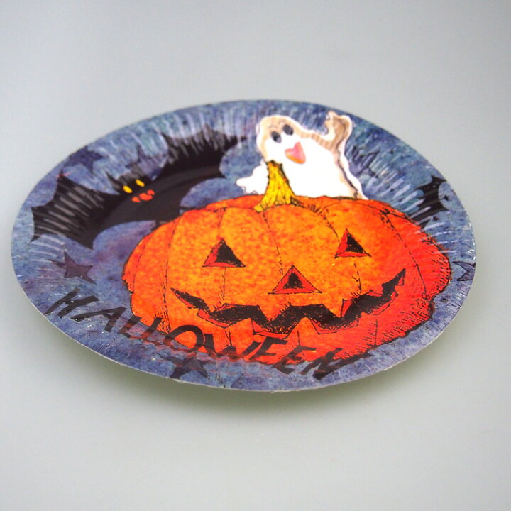 楽天市場】【F5】ハロウィンパーティー紙食器プレート6個セット 