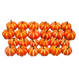 【楽天イーグルス感謝祭 当店最大P15倍】ミニミニパンプキン24個セット オレンジ&ホワイト パンプキン かぼちゃ 手作り 小さい おしゃれ かわいい 卓上 資材 飾り付け 装飾 店舗装飾 雑貨 インテリア パーティー ハロウィン フェイク