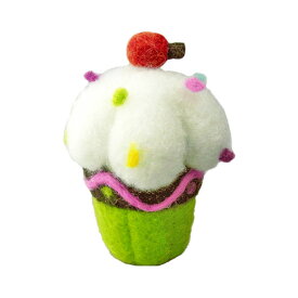 【マラソン限定★最大2000円OFFクーポンあり】ウールケーキ グリーン クリスマス おしゃれ かわいい 北欧 羊毛 温かい 卓上 テーブル 飾り 装飾 置物 小物 雑貨 ふわふわ もこもこ インテリア デコレーション クリスマス クリスマスツリー