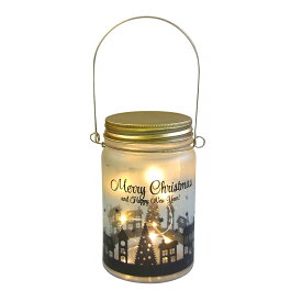 【スーパーDEAL10%P還元 11/12 9:59まで】LEDグラスクリスマスボトル ゴールドブラック おしゃれ かわいい ガラス ガラスボトル グラスボトル 北欧 温かい 玄関 卓上 デスク 装飾 小物 置物 雑貨 LEDライト ディスプレイ アンティーク クリスマス