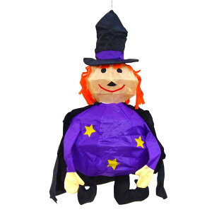 ハロウィンビニール提灯マント魔女Sサイズ ちょうちん おしゃれ かわいい 玄関 吊り下げ 壁掛け 壁 オーナメント ハロウィン ハロウィーン 飾り 飾り付け 装飾 店舗装飾 雑貨 小物 秋 インテ