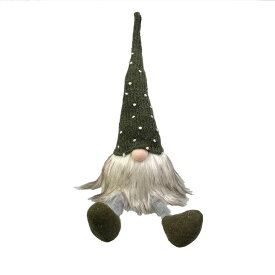 【マラソン限定★最大2000円OFFクーポンあり】LED足ブラ目隠しトムテ グリーン イエロー クリスマス インテリア 雑貨 置き物 置物 ライト デコレーション サンタクロース 卓上 店内 室内 かわいい 人形 装飾 ぬいぐるみ トムテ クリスマス インテリア