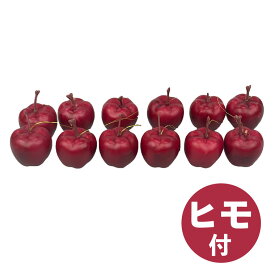 フェイクアップル12個セット りんご 林檎 リンゴ 紐 紐付き 偽物 フェイクフード 置物 フルーツ オーナメント 手作り 小さい おしゃれ かわいい 卓上 材料 パーツ 資材 飾り付け 装飾 20mm 30mm 35mm