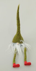 【在庫処分お買い得】ウール足ブラトムテ 全3色 レッド&グリーン&グレー クリスマス 雑貨 インテリア 装飾 飾り 置物 フェルト ウール ウィンター 冬 雪 ツリー おしゃれ 上品 インスタ映え