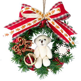 ＼最大2000円引きクーポンあり／クリスマスリース 手作りキット 15cm DIY 北欧 簡単 子ども おしゃれ かわいい 玄関 クリスマス イベント パーティ 大量 飾り付け 装飾 材料 オーナメント インテリア 雑貨 子供 ハンドメイド リース 工作 手作り イベント 赤 大量注文