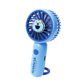スンスン パペットスンスン ハンディファン ミニ キャラクター グッズ 2way カラビナ付 スタンド 卓上 扇風機 首掛け 卓上 折りたたみ式 USB充電式 首掛け 小型 軽量 大風量 キャラクター 猛暑 夏対策 持ち運び 子供 かわいい