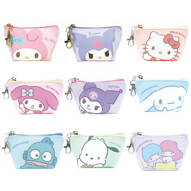 【最大500円OFFクーポン★5/9(土)20:00-5/16(土)01:59】サンリオ ミニポーチ ポーチ マイメロディ クロミ ハローキティ シナモロール ポチャッコ ハンギョドン リトルツインスターズ キャラクター 雑貨 小物 プレゼント ギフト ティーズファクトリー