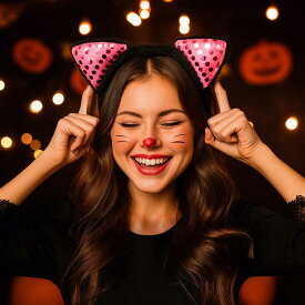 ＼5と0の日10％クーポンあり／ハロウィン カチューシャ ケモミミキャットブラック おしゃれ かわいい 雑貨 猫耳 猫 ネコ ねこ 髪飾り ヘッドアクセサリー ヘアアクセサリー 衣装 仮装 コスプレ 大人 子供 ポイント消化 ポイント消費 送料無料
