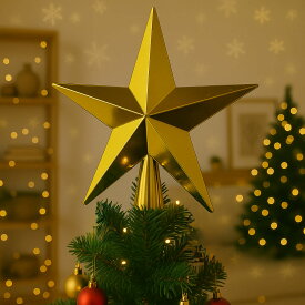 ツリートップ ゴールド S M 10cm 12cm トップスター クリスマスツリー オーナメント 装飾 飾り 飾り付け 星 北欧 おしゃれ かわいい 金 オブジェ クリスマスツリー ミニツリー トップスター ツリートップ 頂点 スター