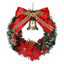 クリスマスリース 手作りキット 20cm レッド ゴールド DIY 簡単 キット おしゃれ かわいい 玄関 クリスマス イベント パーティ 飾り付け 装飾 りんご 素材 インテリア 雑貨 子供 ハンドメイド リース 工作 手作り 赤