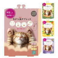 【最大500円OFFクーポン★9/19(土)20:00-9/24(木)01:59】ながら温タブレット12個入 使い捨てカイロ ねこ …