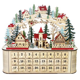 LEDクリスマスアドベントカレンダー ハウス 北欧 高級 雑貨 置物 装飾 かわいい おしゃれ 豪華 卓上 テーブル 部屋 玄関 インテリア アドヴェント カウントダウン アドベントカレンダー