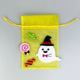 【在庫処分お買い得】ハロウィン ゴースト巾着 ホワイト お菓子入れ デコレーション 飾り付け ハロウィンインテリア ハロウィン雑貨 装飾 可愛い お化け 子供
